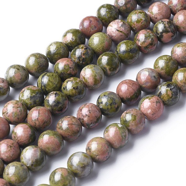 PandaHall Gemstone Beads Strands, Natural Unakite Beads, Round, about 8mm in diameter, hole: about 1mm, 15~16 inch Unakite Round Green
PandaHall Gemstone Beads Strands, Natural Unakite Beads, Round, about 8mm in diameter, hole: about 1mm, 15~16 inch Unakite Round Green