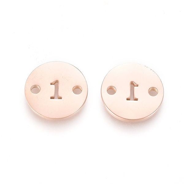 PandaHall Numbers 304 Stainless Steel Links, Vacuum Plating, for Craft Jewelry Making, Flat Round, Rose Gold, Num.1, 10x1mm, Hole: 1.4mm 304...
PandaHall Numbers 304 Stainless Steel Links, Vacuum Plating, for Craft Jewelry Making, Flat Round, Rose Gold, Num.1, 10x1mm, Hole: 1.4mm 304...