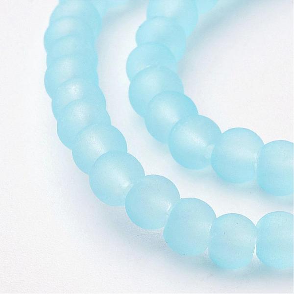 PandaHall Transparent Glass Bead Strands, Frosted, Round, Light Sky Blue, 4mm, Hole: 1.1~1.6mm, about 200pcs/strand, 31.4 inch Glass Round...
PandaHall Transparent Glass Bead Strands, Frosted, Round, Light Sky Blue, 4mm, Hole: 1.1~1.6mm, about 200pcs/strand, 31.4 inch Glass Round...