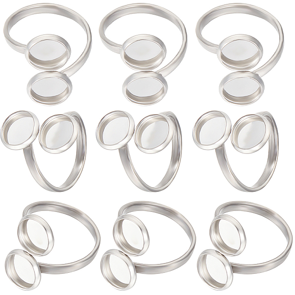 PandaHall Beebeecraft 16Pcs 201 Stainless Steel Open Cuff Ring Findings, Bezel Cup Ring Settings, Flat Round, Stainless Steel Color, Inner...
PandaHall Beebeecraft 16Pcs 201 Stainless Steel Open Cuff Ring Findings, Bezel Cup Ring Settings, Flat Round, Stainless Steel Color, Inner...