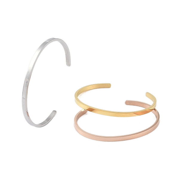 PandaHall Adjustable 304 Stainless Steel Open Cuff Bangles for Women, Mixed Color, 1/8 inch(0.35cm), Inner Diameter: 2-1/2x1-3/4 inch...
PandaHall Adjustable 304 Stainless Steel Open Cuff Bangles for Women, Mixed Color, 1/8 inch(0.35cm), Inner Diameter: 2-1/2x1-3/4 inch...