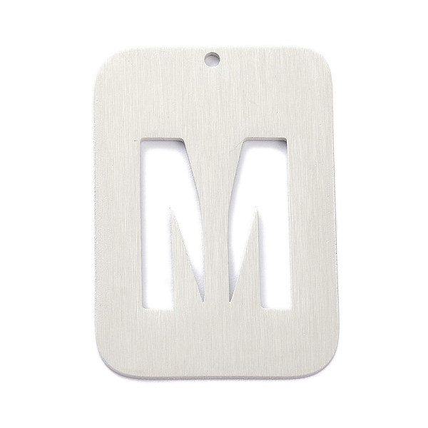 PandaHall 304 Stainless Steel Pendants, Rectangle with Alphabet, Hollow, Letter.M, 32x22x1mm, Hole: 1.5mm 304 Stainless Steel Letter M
PandaHall 304 Stainless Steel Pendants, Rectangle with Alphabet, Hollow, Letter.M, 32x22x1mm, Hole: 1.5mm 304 Stainless Steel Letter M