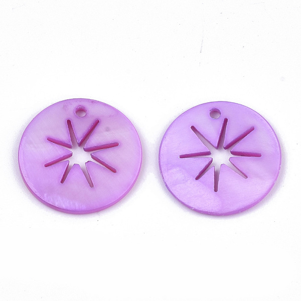 PandaHall Natural Freshwater Shell Pendants, Flat Round with Hollow Star, Dyed, Violet, 20x2mm, Hole: 1.6mm Freshwater Shell Flat Round..., Purple
PandaHall Natural Freshwater Shell Pendants, Flat Round with Hollow Star, Dyed, Violet, 20x2mm, Hole: 1.6mm Freshwater Shell Flat Round..., Purple