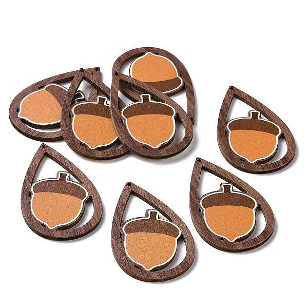 PandaHall Autumn Theme Single Face Printed Aspen Wood Big Pendants, Teardrop Charm, Acorn Pattern, 54.5x34x2.5mm, Hole: 1.6mm Wood Acorn
PandaHall Autumn Theme Single Face Printed Aspen Wood Big Pendants, Teardrop Charm, Acorn Pattern, 54.5x34x2.5mm, Hole: 1.6mm Wood Acorn