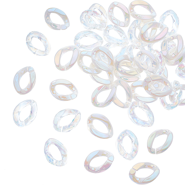 PandaHall CHGCRAFT 100Pcs 2 Style Acrylic Linking Rings, Quick Link Connectors, for Curb Chains Making, AB Color Plated, Twist, White...
PandaHall CHGCRAFT 100Pcs 2 Style Acrylic Linking Rings, Quick Link Connectors, for Curb Chains Making, AB Color Plated, Twist, White...