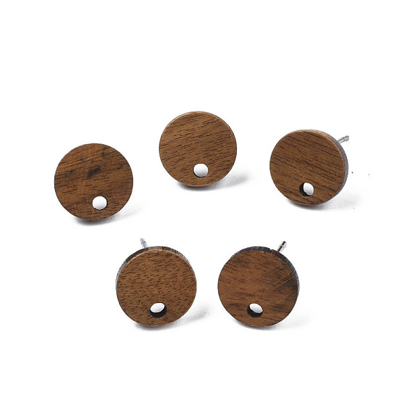 PandaHall Walnut Wood Stud Earring Findings, with 316 Stainless Steel Pin and Hole, Flat Round, Tan, 10mm, Hole: 1.6mm, Pin: 0.8mm Wood Flat..., Orange
PandaHall Walnut Wood Stud Earring Findings, with 316 Stainless Steel Pin and Hole, Flat Round, Tan, 10mm, Hole: 1.6mm, Pin: 0.8mm Wood Flat..., Orange