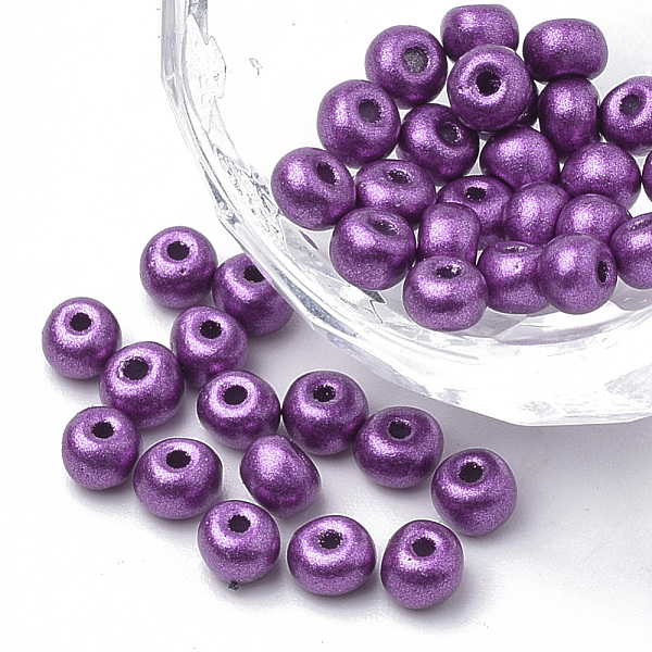 PandaHall 6/0 Baking Paint Glass Seed Beads, Round, Blue Violet, 4~4.5x3mm, Hole: 1~1.2mm, about 4500pcs/bag, about 450g/bag Glass Purple
PandaHall 6/0 Baking Paint Glass Seed Beads, Round, Blue Violet, 4~4.5x3mm, Hole: 1~1.2mm, about 4500pcs/bag, about 450g/bag Glass Purple