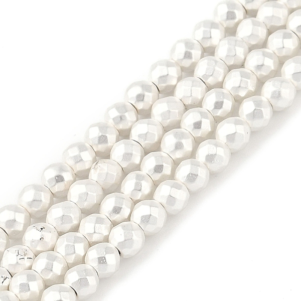 PandaHall Electroplated Synthetic Non-Magnetic Hematite Beads Strands, Faceted Round, Silver Plated, 4mm, Hole: 1mm, about 110pcs/strand...
PandaHall Electroplated Synthetic Non-Magnetic Hematite Beads Strands, Faceted Round, Silver Plated, 4mm, Hole: 1mm, about 110pcs/strand...