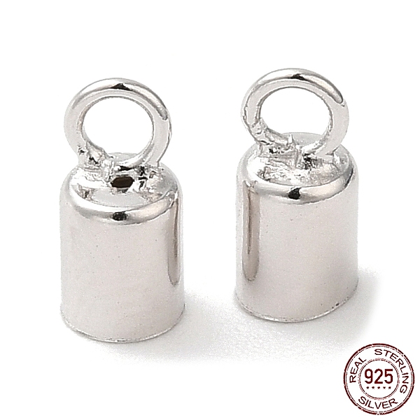 PandaHall Rhodium Plated 925 Sterling Silver Cord Ends, End Caps, Column, Platinum, 7.5x3.5mm, Hole: 1.8mm, Inner Diameter: 3mm Sterling...
PandaHall Rhodium Plated 925 Sterling Silver Cord Ends, End Caps, Column, Platinum, 7.5x3.5mm, Hole: 1.8mm, Inner Diameter: 3mm Sterling...