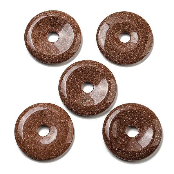 PandaHall Synthetic Goldstone Pendants, Donut/Pi Disc Charms, 50x6.5~7.5mm, Hole: 10mm Goldstone Donut
PandaHall Synthetic Goldstone Pendants, Donut/Pi Disc Charms, 50x6.5~7.5mm, Hole: 10mm Goldstone Donut