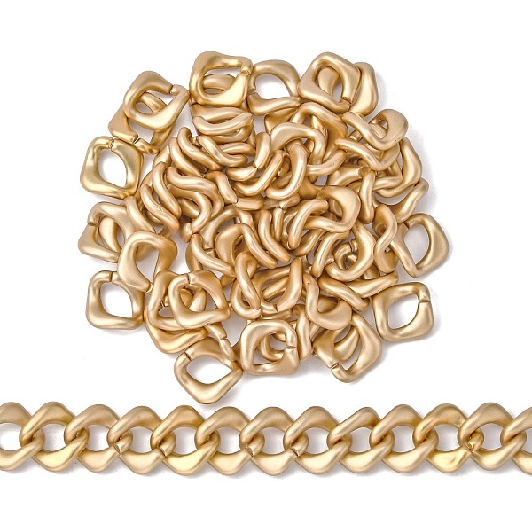 PandaHall Opaque Spray Painted Acrylic Linking Rings, Quick Link Connectors, for Curb Chains Making, Twist, Gold, 24x24x9mm, Inner Diameter...
PandaHall Opaque Spray Painted Acrylic Linking Rings, Quick Link Connectors, for Curb Chains Making, Twist, Gold, 24x24x9mm, Inner Diameter...