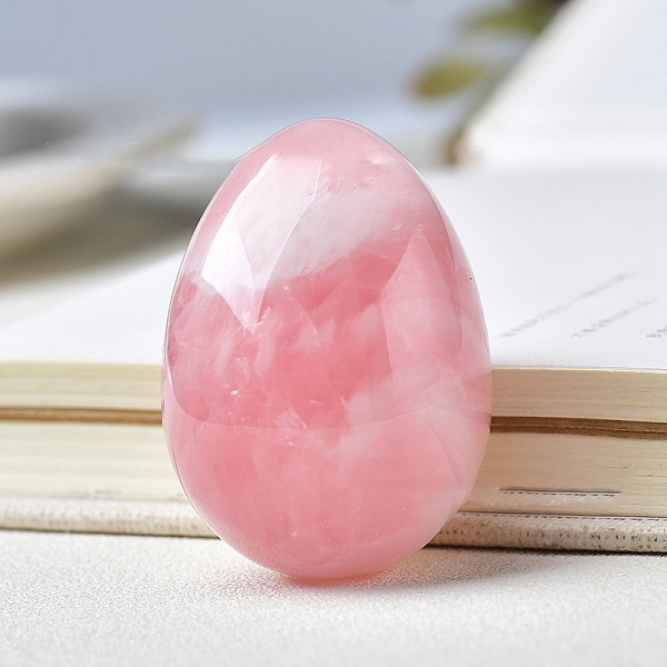 PandaHall Natural Rose Quartz Carved Healing Egg Figurines, Reiki Energy Stone Display Decorations, 50x35mm Rose Quartz Egg
PandaHall Natural Rose Quartz Carved Healing Egg Figurines, Reiki Energy Stone Display Decorations, 50x35mm Rose Quartz Egg