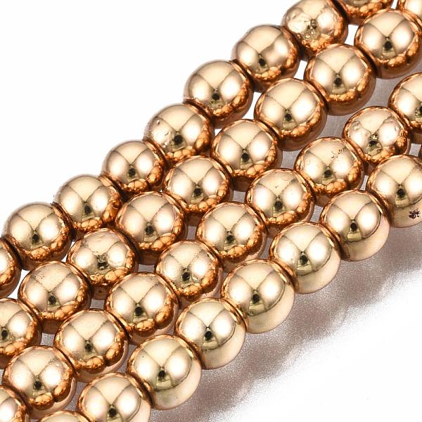 PandaHall Electroplate Non-magnetic Synthetic Hematite Bead Strands, Round, Light Gold Plated, 3mm, Hole: 1mm, about 130~140pcs/strand, 15.7...
PandaHall Electroplate Non-magnetic Synthetic Hematite Bead Strands, Round, Light Gold Plated, 3mm, Hole: 1mm, about 130~140pcs/strand, 15.7...