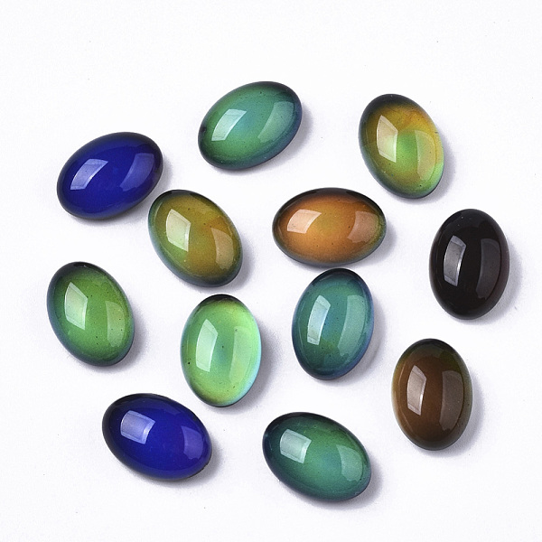 PandaHall Translucent Glass Cabochons, Color will Change with Different Temperature, Flat Oval, Black, 14.5x10x6.5mm Glass Oval Black
PandaHall Translucent Glass Cabochons, Color will Change with Different Temperature, Flat Oval, Black, 14.5x10x6.5mm Glass Oval Black
