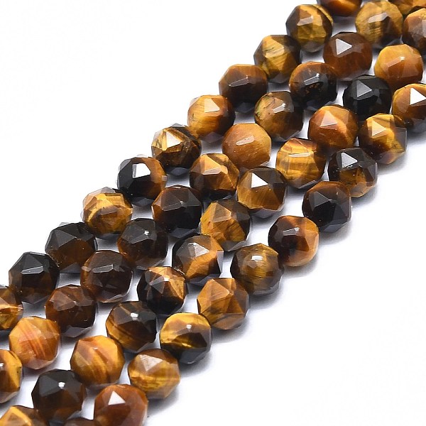 PandaHall Natural Tiger Eye Beads Strands, Faceted, Round, 8mm, Hole: 1.2mm, about 46~48pcs/strand, 15.59 inch(39.6cm) Tiger Eye Round
PandaHall Natural Tiger Eye Beads Strands, Faceted, Round, 8mm, Hole: 1.2mm, about 46~48pcs/strand, 15.59 inch(39.6cm) Tiger Eye Round