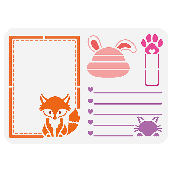PandaHall Plastic Drawing Painting Stencils Templates, for Painting on Scrapbook Fabric Tiles Floor Furniture Wood, Rectangle, Others...
PandaHall Plastic Drawing Painting Stencils Templates, for Painting on Scrapbook Fabric Tiles Floor Furniture Wood, Rectangle, Others...