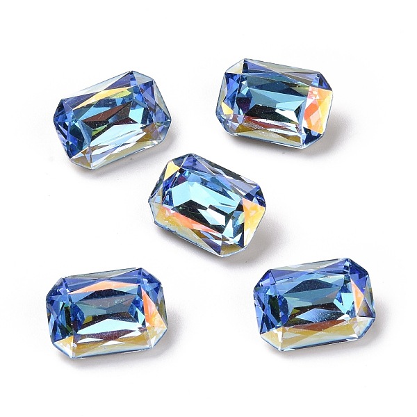 PandaHall Light AB Style Glass Rhinestone Cabochons, Flat Back & Back Plated, Rectangle, Bermuda Blue, 14x10x5.4mm Glass Rhinestone...
PandaHall Light AB Style Glass Rhinestone Cabochons, Flat Back & Back Plated, Rectangle, Bermuda Blue, 14x10x5.4mm Glass Rhinestone...