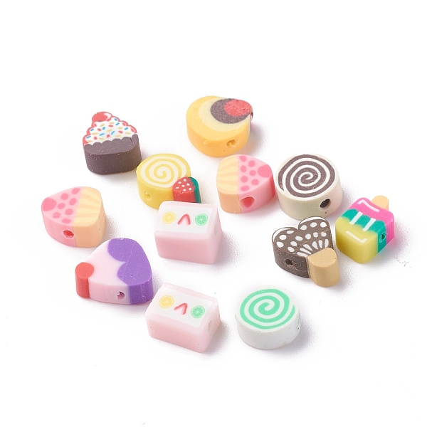 PandaHall Handmade Polymer Clay Beads, Sweet Food Shape, Mixed Color, 8~12x8~10x5mm, Hole: 1.6mm Polymer Clay Food Multicolor
PandaHall Handmade Polymer Clay Beads, Sweet Food Shape, Mixed Color, 8~12x8~10x5mm, Hole: 1.6mm Polymer Clay Food Multicolor