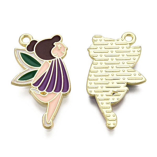 PandaHall Alloy Enamel Pendants, Cadmium Free & Lead Free, Fairy, Golden, Indigo, 26.5x14.5x1.2mm, Hole: 1.4mm Alloy+Enamel Angel & Fairy..., Purple
PandaHall Alloy Enamel Pendants, Cadmium Free & Lead Free, Fairy, Golden, Indigo, 26.5x14.5x1.2mm, Hole: 1.4mm Alloy+Enamel Angel & Fairy..., Purple