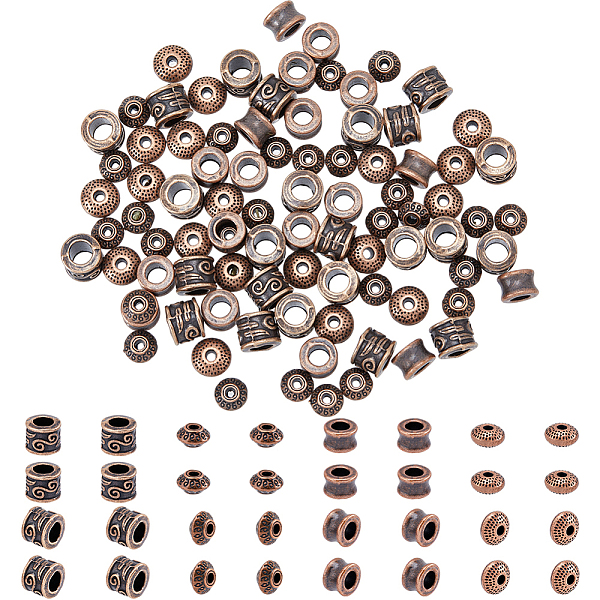 PandaHall DICOSMETIC 200Pcs 4 Styles Red Copper Spacer Beads Bicone Rondelle Column Loose Spacer Beads Small Hole Beads Tibetan Style...
PandaHall DICOSMETIC 200Pcs 4 Styles Red Copper Spacer Beads Bicone Rondelle Column Loose Spacer Beads Small Hole Beads Tibetan Style...
