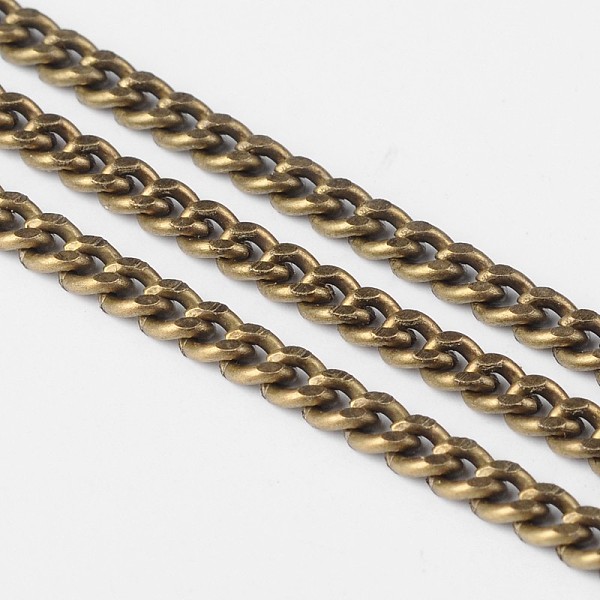 PandaHall Iron Cuban Link Chains, Chunky Chains, Unwelded, with Spool, Oval, Antique Bronze, 4.5x3x1mm, about 164.04 Feet(50m)/roll Iron
PandaHall Iron Cuban Link Chains, Chunky Chains, Unwelded, with Spool, Oval, Antique Bronze, 4.5x3x1mm, about 164.04 Feet(50m)/roll Iron