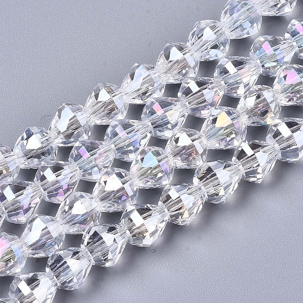 PandaHall Electroplate Glass Beads Strands, AB Color Plated, Faceted, Teardrop, Clear AB, 8x8mm, Hole: 1.4mm, about 80~82pcs/strand..., White
PandaHall Electroplate Glass Beads Strands, AB Color Plated, Faceted, Teardrop, Clear AB, 8x8mm, Hole: 1.4mm, about 80~82pcs/strand..., White