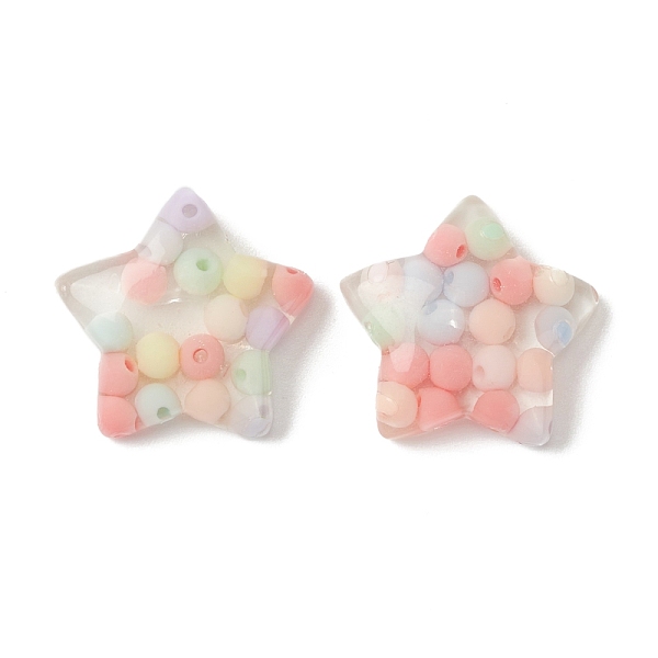 PandaHall Opaque Resin Cabochons, with Seed Beads, Star, Colorful, 23x24x7mm Resin Star
PandaHall Opaque Resin Cabochons, with Seed Beads, Star, Colorful, 23x24x7mm Resin Star