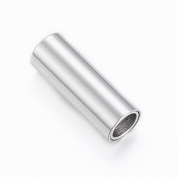PandaHall Smooth 304 Stainless Steel Magnetic Clasps with Glue-in Ends, Column, Stainless Steel Color, 16x6mm, Hole: 4mm 304 Stainless Steel...
PandaHall Smooth 304 Stainless Steel Magnetic Clasps with Glue-in Ends, Column, Stainless Steel Color, 16x6mm, Hole: 4mm 304 Stainless Steel...