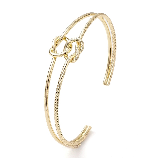 PandaHall Brass Wire Wrap Knot Cuff Bangles, Long-Lasting Plated, Lead Free & Cadmium Free, Real 18K Gold Plated, Inner Diameter: 2-5/8 inch...
PandaHall Brass Wire Wrap Knot Cuff Bangles, Long-Lasting Plated, Lead Free & Cadmium Free, Real 18K Gold Plated, Inner Diameter: 2-5/8 inch...