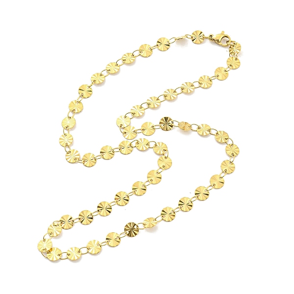 PandaHall Ion Plating(IP) 304 Stainless Steel Flat Round Link Chain Necklaces, Golden, 18.23 inch(46.3cm) 304 Stainless Steel
PandaHall Ion Plating(IP) 304 Stainless Steel Flat Round Link Chain Necklaces, Golden, 18.23 inch(46.3cm) 304 Stainless Steel