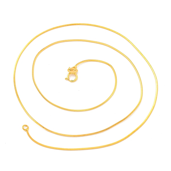 PandaHall 925 Sterling Silver Snake Chain Necklaces, Real 18K Gold Plated, 17.72 inch(45cm) Sterling Silver
PandaHall 925 Sterling Silver Snake Chain Necklaces, Real 18K Gold Plated, 17.72 inch(45cm) Sterling Silver