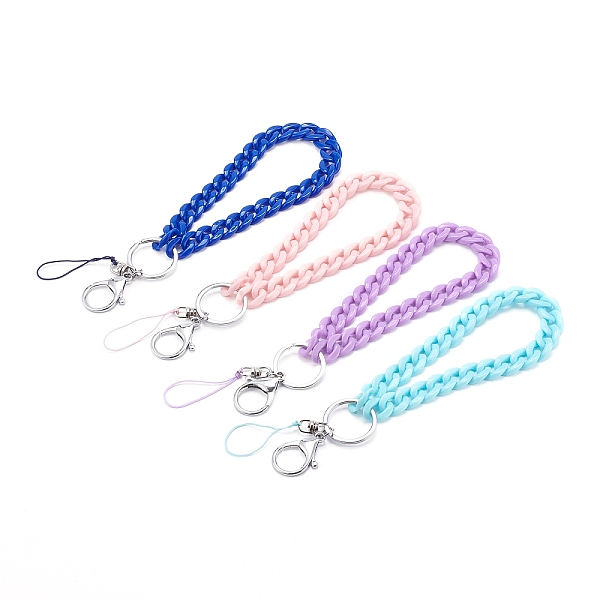 PandaHall 4Pcs 4 Colors Opaque Acrylic Curb Chain Mobile Straps Sets, with Alloy Findings and Nylon Thread, Platinum, Mixed Color, 24.5cm..., Multicolor
PandaHall 4Pcs 4 Colors Opaque Acrylic Curb Chain Mobile Straps Sets, with Alloy Findings and Nylon Thread, Platinum, Mixed Color, 24.5cm..., Multicolor