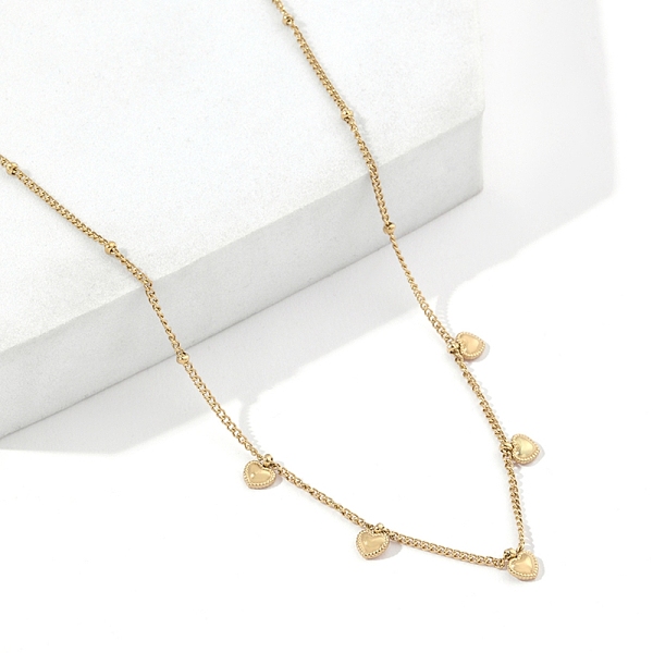PandaHall 201 Stainless Steel Heart Charms Bib Necklaces for Women, Golden, 15.94 inch(40.5cm) 201 Stainless Steel Heart
PandaHall 201 Stainless Steel Heart Charms Bib Necklaces for Women, Golden, 15.94 inch(40.5cm) 201 Stainless Steel Heart
