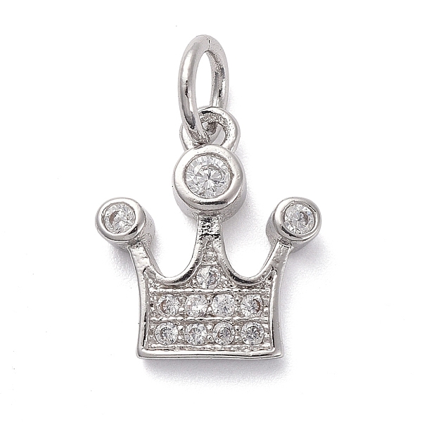 PandaHall Brass Micro Pave Clear Cubic Zirconia Charms, with Jump Rings, Crown, Platinum, 11.5x10x2mm, Hole: 3mm Brass+Cubic Zirconia Crown...
PandaHall Brass Micro Pave Clear Cubic Zirconia Charms, with Jump Rings, Crown, Platinum, 11.5x10x2mm, Hole: 3mm Brass+Cubic Zirconia Crown...
