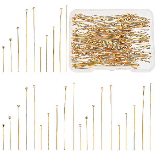PandaHall 200Pcs 10 Styles Brass Ball Head Pins, Long-Lasting Plated, Real 18K Gold Plated, 19~51x0.5~0.7mm, 22~24Gauge, Head: 1~2mm...
PandaHall 200Pcs 10 Styles Brass Ball Head Pins, Long-Lasting Plated, Real 18K Gold Plated, 19~51x0.5~0.7mm, 22~24Gauge, Head: 1~2mm...