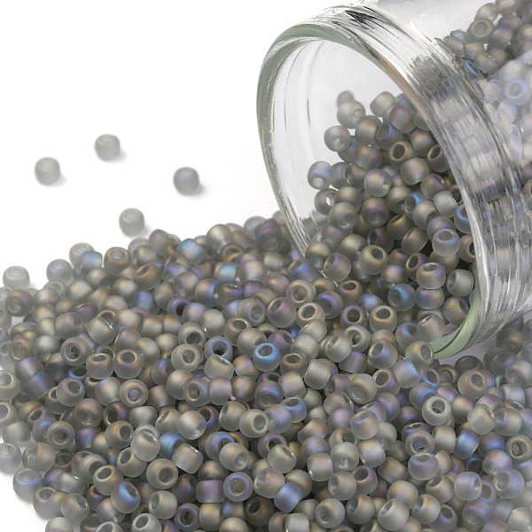 PandaHall TOHO Round Seed Beads, Japanese Seed Beads, (176F) Light Black Diamond Transparent Rainbow Matte, 11/0, 2.2mm, Hole: 0.8mm, about..., Gray
PandaHall TOHO Round Seed Beads, Japanese Seed Beads, (176F) Light Black Diamond Transparent Rainbow Matte, 11/0, 2.2mm, Hole: 0.8mm, about..., Gray