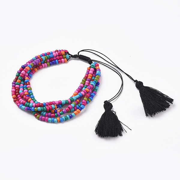 PandaHall Adjustable Glass Seed Beads Braided Bead Bracelets, Multi-strand Bracelets, with Nylon Thread and Cotton Thread Tassel, Colorful...
PandaHall Adjustable Glass Seed Beads Braided Bead Bracelets, Multi-strand Bracelets, with Nylon Thread and Cotton Thread Tassel, Colorful...