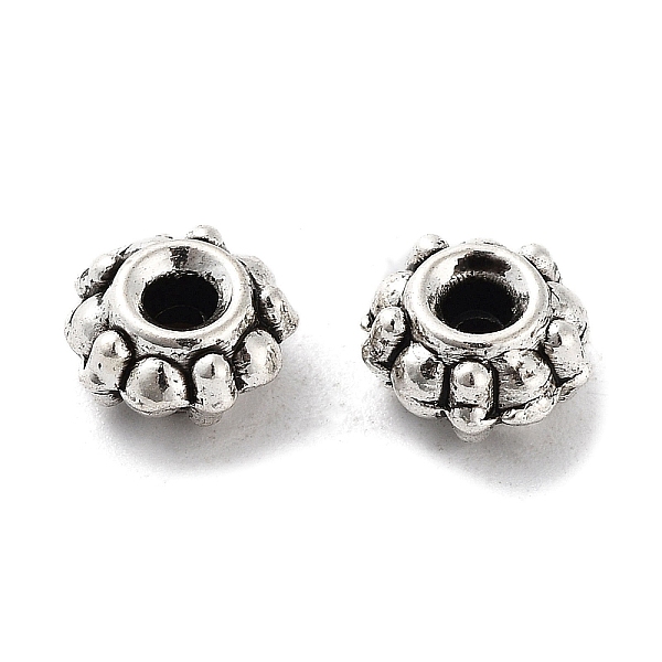 PandaHall Tibetan Style Alloy Beads, Cadmium Free & Lead Free, Flower, Antique Silver, 7x3.5mm, Hole: 1.8mm, about 2000pcs/1000g Alloy...
PandaHall Tibetan Style Alloy Beads, Cadmium Free & Lead Free, Flower, Antique Silver, 7x3.5mm, Hole: 1.8mm, about 2000pcs/1000g Alloy...