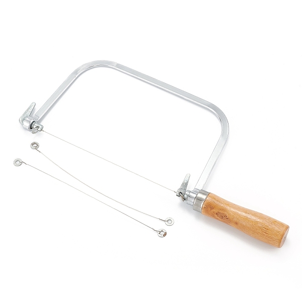 PandaHall (Defective Closeout Sale: Gasket Rust), Stainless Steel String Cutter Saw Cutting Knife, with Wooden handle, for Soap Candle Wax...
PandaHall (Defective Closeout Sale: Gasket Rust), Stainless Steel String Cutter Saw Cutting Knife, with Wooden handle, for Soap Candle Wax...