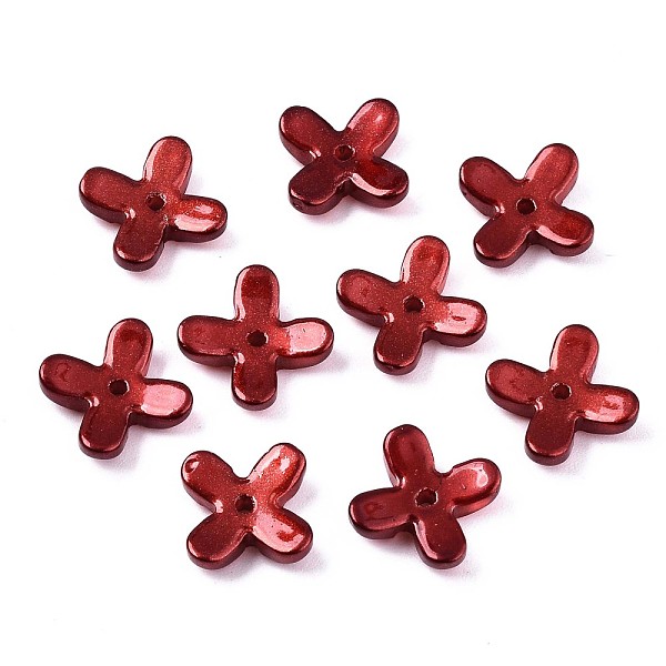 PandaHall Spray Painted Glass Beads, with Glitter Powder, Flower, Dark Red, 12x9.5x3.5mm, Hole: 1mm Glass Flower
PandaHall Spray Painted Glass Beads, with Glitter Powder, Flower, Dark Red, 12x9.5x3.5mm, Hole: 1mm Glass Flower