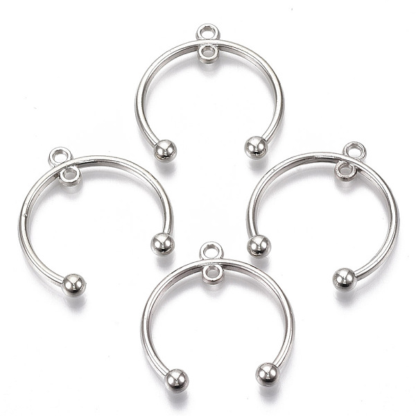 PandaHall Plating ABS Plastic Links connectors, Half Ring, Platinum, 36x34~35x5.5mm, Hole: 2~3mm Plastic Ring
PandaHall Plating ABS Plastic Links connectors, Half Ring, Platinum, 36x34~35x5.5mm, Hole: 2~3mm Plastic Ring