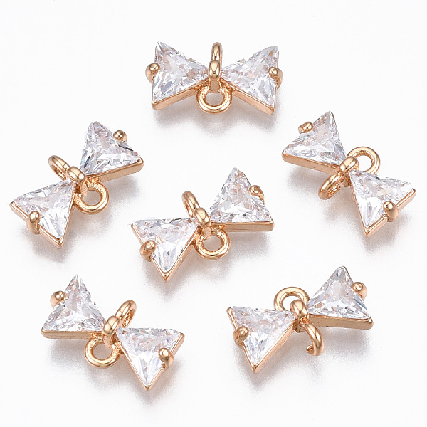 PandaHall Rhinestone Connectors Charms, with Light Gold Plated Brass Findings, Long-Lasting Plated, Faceted, Bowknot, Crystal, 6.5x12x3.5mm..., Clear
PandaHall Rhinestone Connectors Charms, with Light Gold Plated Brass Findings, Long-Lasting Plated, Faceted, Bowknot, Crystal, 6.5x12x3.5mm..., Clear