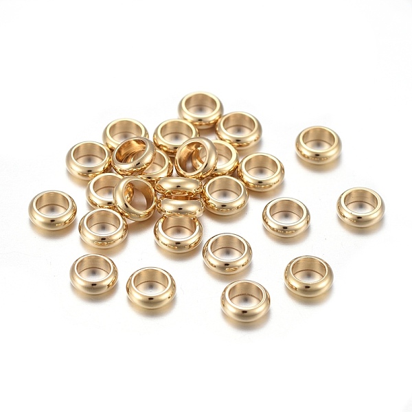 PandaHall 201 Stainless Steel Spacer Beads, Rondelle, Golden, 6x2mm, Hole: 4mm 201 Stainless Steel Rondelle
PandaHall 201 Stainless Steel Spacer Beads, Rondelle, Golden, 6x2mm, Hole: 4mm 201 Stainless Steel Rondelle