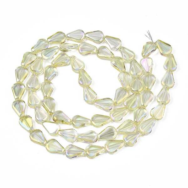 PandaHall Electroplate Glass Beads Strands, AB Color, Teardrop, Champagne Yellow, 11x8x3.5mm, Hole: 0.9mm, about 59~61pcs/strand, 24.80...
PandaHall Electroplate Glass Beads Strands, AB Color, Teardrop, Champagne Yellow, 11x8x3.5mm, Hole: 0.9mm, about 59~61pcs/strand, 24.80...