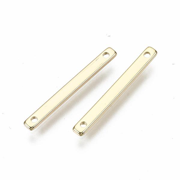 PandaHall Brass Links Connectors, Rectangle, Nickel Free, Real 18K Gold Plated, 20x2x1mm, Hole: 1mm Brass Rectangle
PandaHall Brass Links Connectors, Rectangle, Nickel Free, Real 18K Gold Plated, 20x2x1mm, Hole: 1mm Brass Rectangle