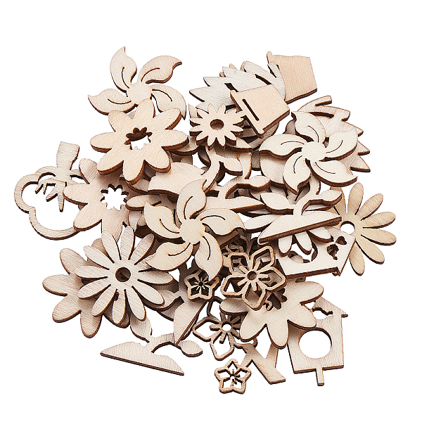 PandaHall Unfinished Wood Piece Decorations, DIY Craft Supplies, Hollow out Mixed Shape, Antique White, 2.8~3.2x2~3x0.25cm Wood
PandaHall Unfinished Wood Piece Decorations, DIY Craft Supplies, Hollow out Mixed Shape, Antique White, 2.8~3.2x2~3x0.25cm Wood