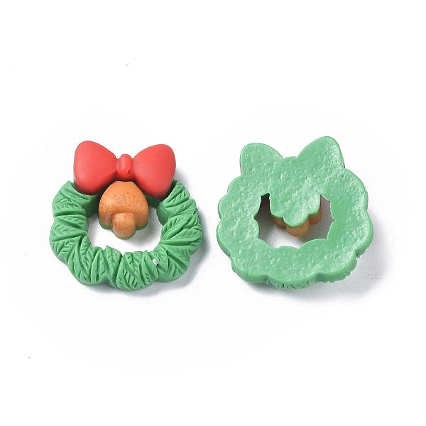 PandaHall Christmas Theme Opaque Resin Cabochons, Christmas Wreath, 24.5x24x6.5mm Resin Christmas Wreath
PandaHall Christmas Theme Opaque Resin Cabochons, Christmas Wreath, 24.5x24x6.5mm Resin Christmas Wreath