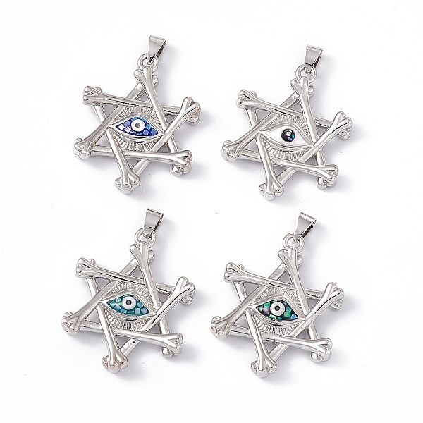 PandaHall Natural Shell Pendants, Pentagram Charms with Eye, Dyed, with Rack Plating Platinum Tone Brass Findings, Long-Lasting Plated..., Multicolor
PandaHall Natural Shell Pendants, Pentagram Charms with Eye, Dyed, with Rack Plating Platinum Tone Brass Findings, Long-Lasting Plated..., Multicolor