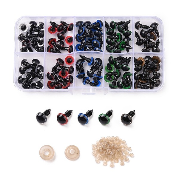 PandaHall Half Round Craft Plastic Doll Eyes Set, Stuffed Toy Eyes, Safety Eyes, with Plastic Washer, Doll Making Supplies, Mixed Color, Eye..., Multicolor
PandaHall Half Round Craft Plastic Doll Eyes Set, Stuffed Toy Eyes, Safety Eyes, with Plastic Washer, Doll Making Supplies, Mixed Color, Eye..., Multicolor