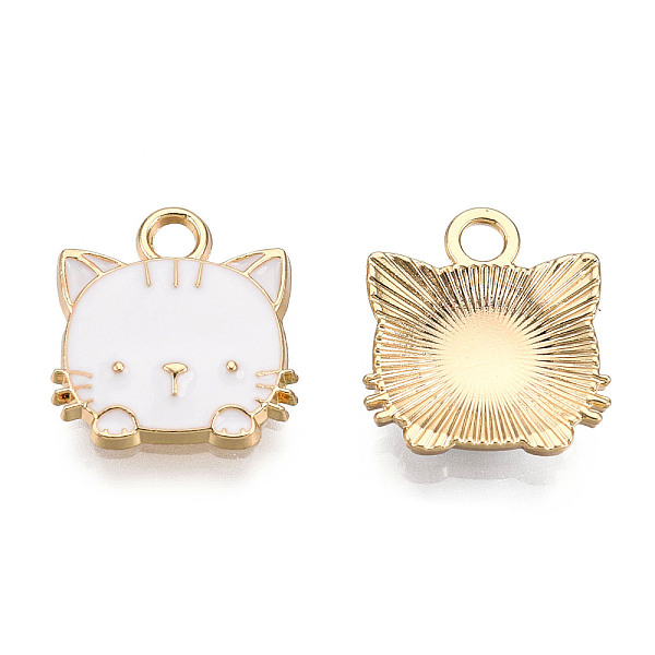 PandaHall Eco-Friendly Zinc Alloy Pendants, with Enamel, Cat Shape, Cadmium Free & Nickel Free & Lead Free, Golden, White, 15x13x3mm, Hole...
PandaHall Eco-Friendly Zinc Alloy Pendants, with Enamel, Cat Shape, Cadmium Free & Nickel Free & Lead Free, Golden, White, 15x13x3mm, Hole...